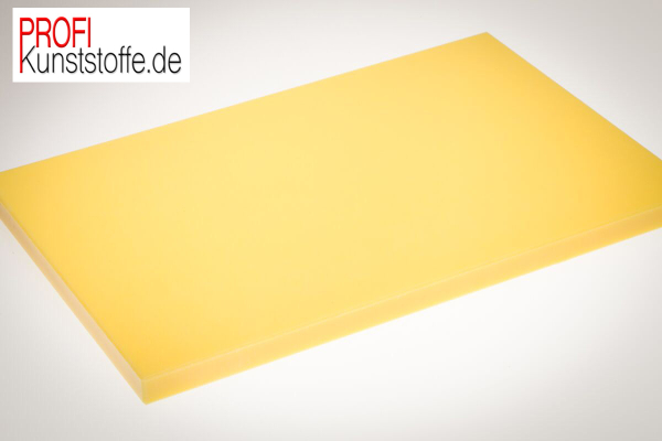 70 cm x 30 cm , gelbes Kunststoffschneidbrett, PROFIBRETT aus Vollkunststoff, HACCP geeignet, Spülmaschinenfest, höchst messerschonend, Industriequalität, für alle Lebensmittel geeignet